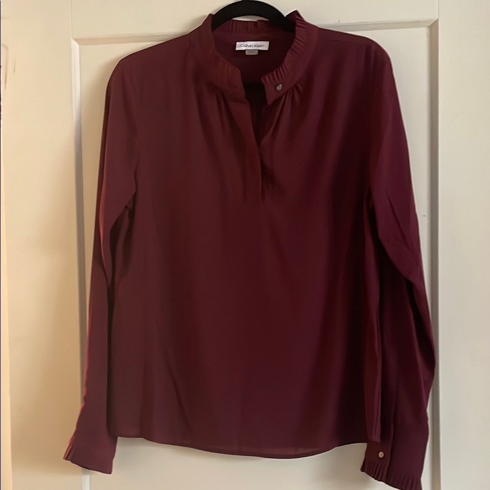 Elegant Burgundy Blouse